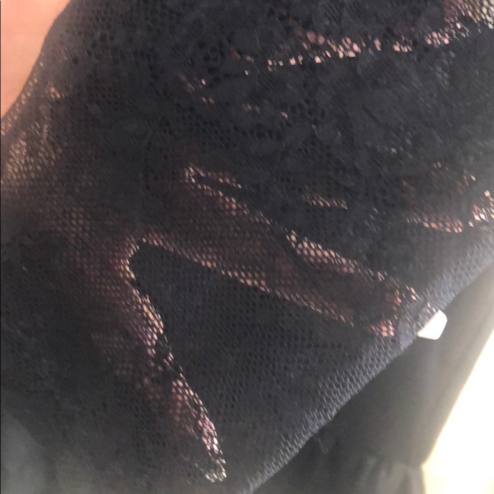 Bebe Lace Inset Ruffle Romper - Picture 3 of 5